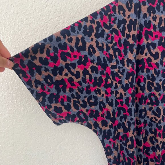 Pact Sz XL Leopard Jumpsuit Animal Print Organic Cotton Sustainable Straight Leg - Picture 7 of 12